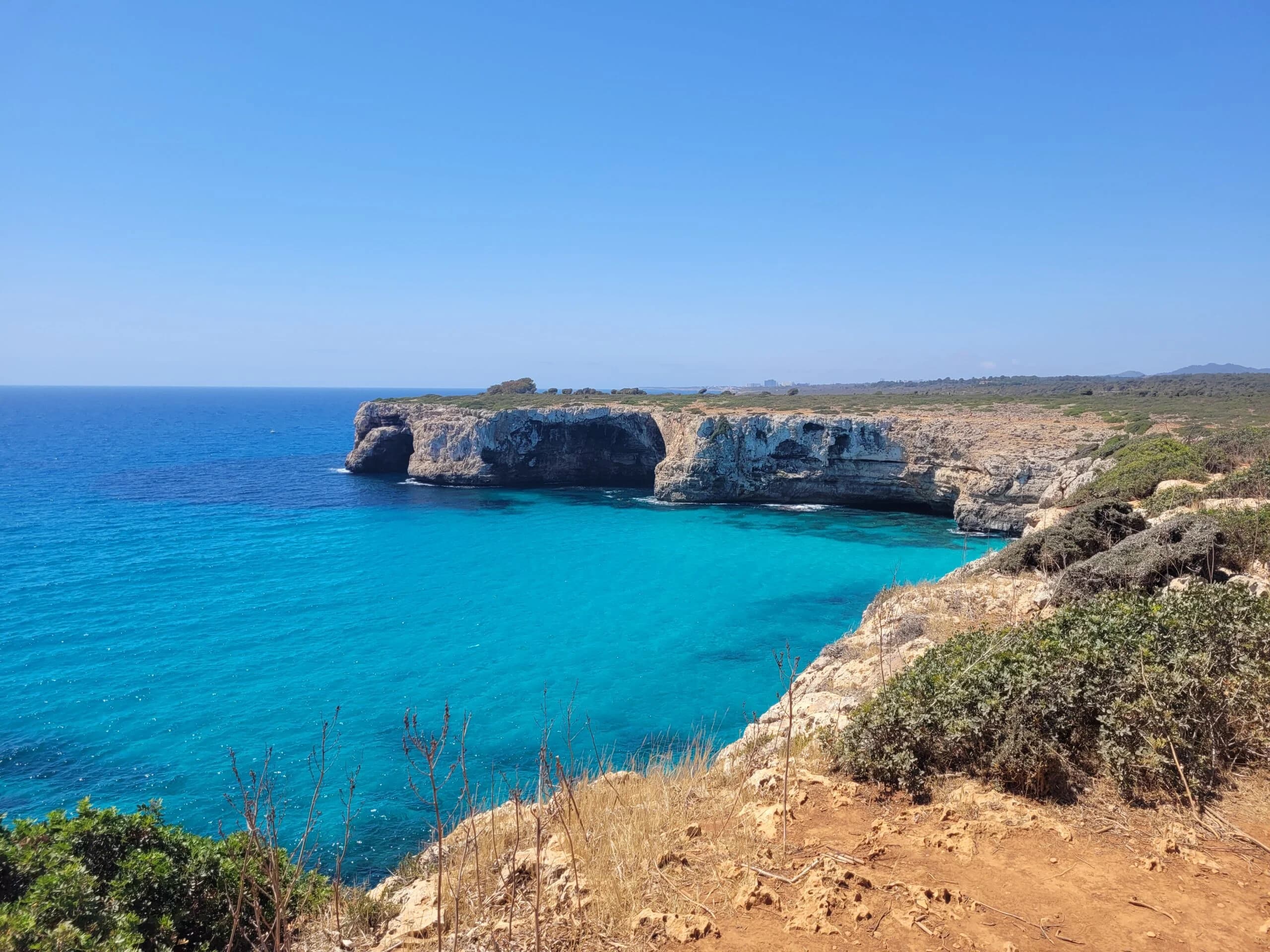 Walking Cala Romántica to Cala Varques Trail